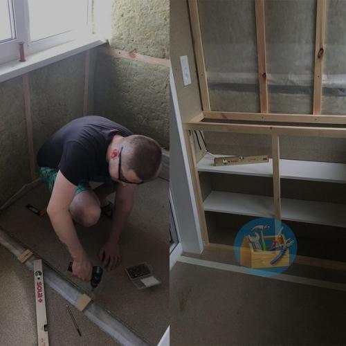 Ремонт балкона своими руками, супер идея с утеплением. 01