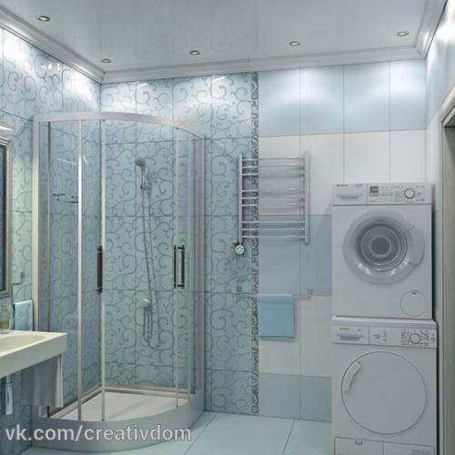 Как примирить строгость и мягкость, привнести в закрытое пространство воздушность и прохладу, заполнить помещение сантехникой не утратив простора? 02