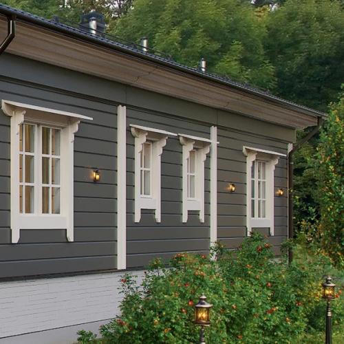 Внушительный одноэтажный дом в стиле классических русских усадеб. 05