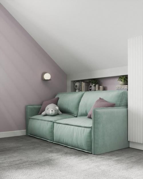 Школа ремонта.  Детская с игровой зоной на 2 уровне. 05