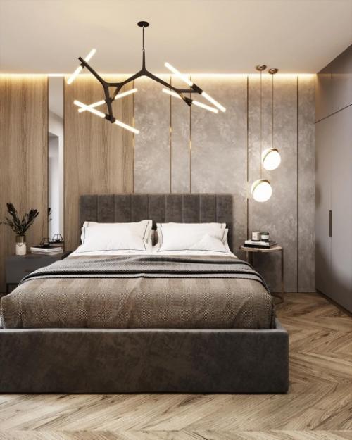 Дизайн - проект очень стильной спальни. 04