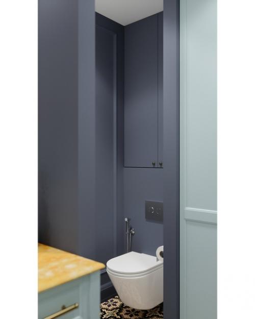 Ванная комната, вариант которой достаточно частый в Европе, и не очень у нас. 05