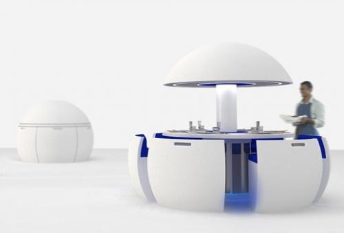 Необычный концепт Kure, может складываться в виде сферы. 02