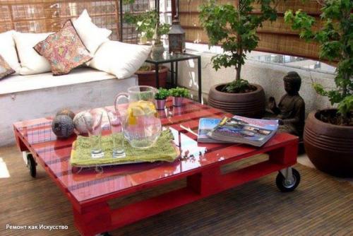 Подборка идей: мебель из паллет. 01