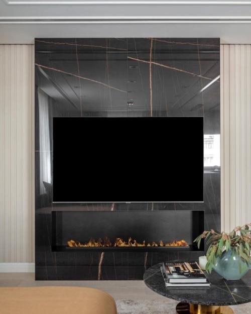 Воздушный интерьер гостиной комнаты. 03