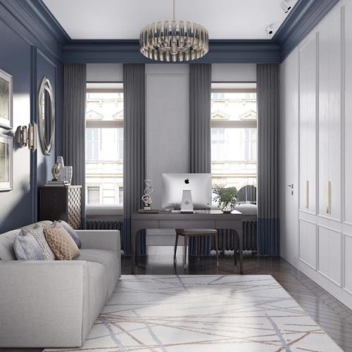 Кабинет - гостевая в квартире. 01