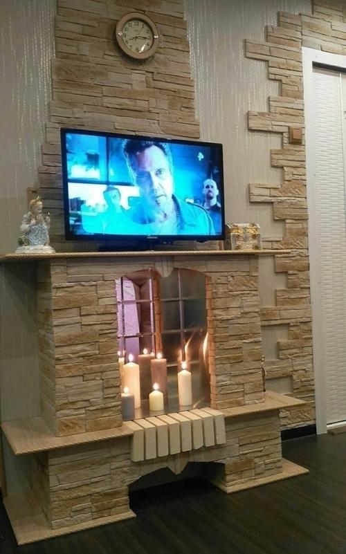 Декоративный камин своими руками. 08