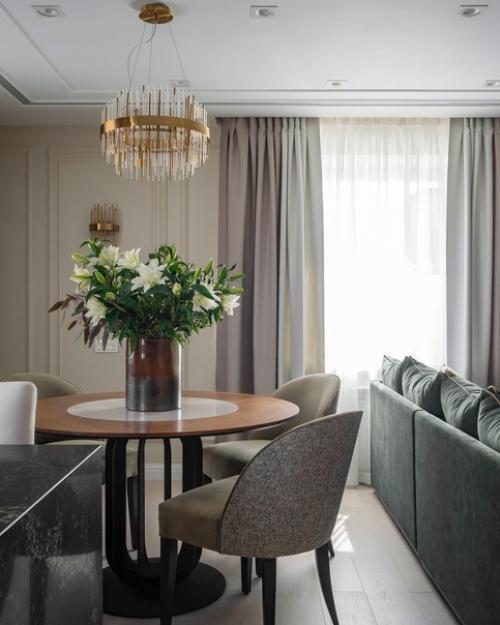 Воздушный интерьер гостиной комнаты. 04