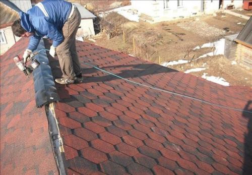 Битумная черепица: технология укладки. 03