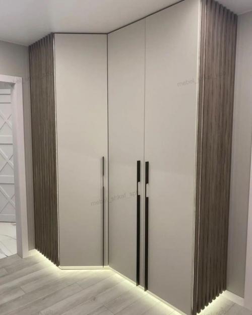 Решили сделать необычный шкаф и у наших мебельщиков это получилось. 01