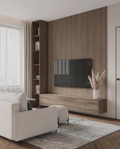 Интерьер кухни - гостиной в светлых тонах. 03