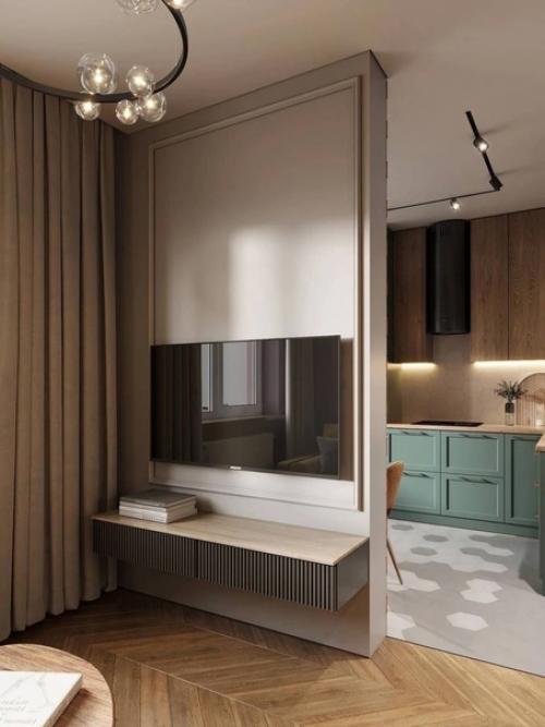 Яркий и насыщенный проект 1-комнатной квартиры 40, 1 кв. 03