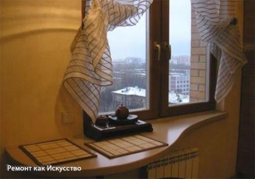 Использование подоконника.  В каждом доме или квартире обязательно есть окна и, как следствие этому, подоконники. 04