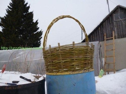 Плетень для клумбы своими руками. 02