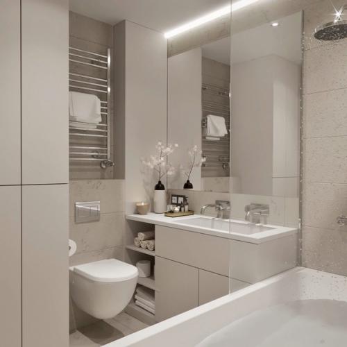 Ванная комната и санузел из проекта двухкомнатной. 02