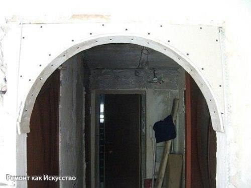 Межкомнатная арка из гипсокартона своими руками. 04