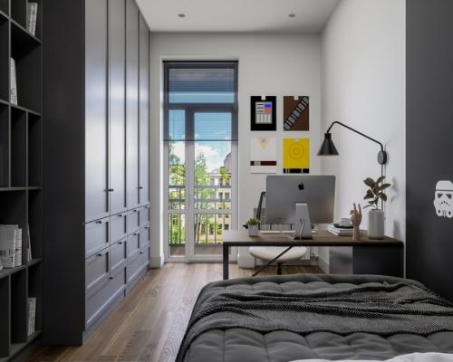 Графичная комната для подростка. 01