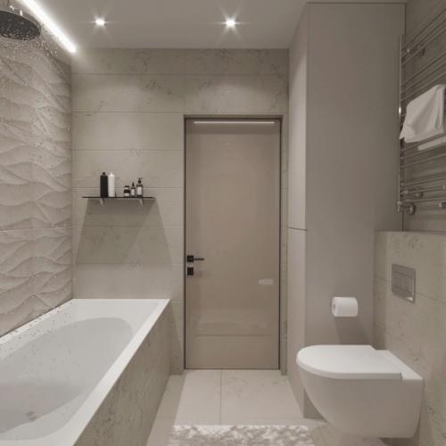 Ванная комната и санузел из проекта двухкомнатной. 06