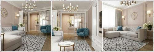 Дизайн - проект квартиры в едином стиле. 01