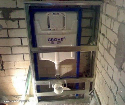 Установка инсталляции унитаза. 08 Установка инсталляции унитаза. 08