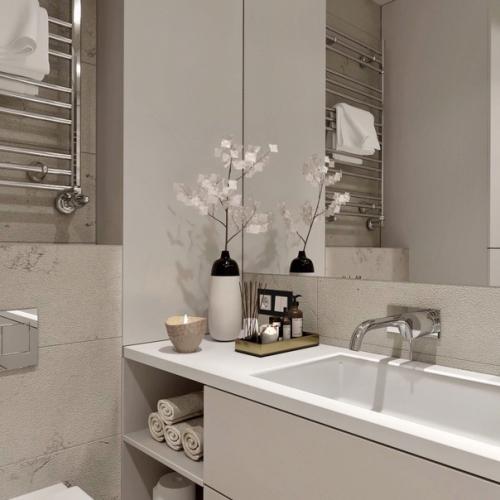 Ванная комната и санузел из проекта двухкомнатной. 01