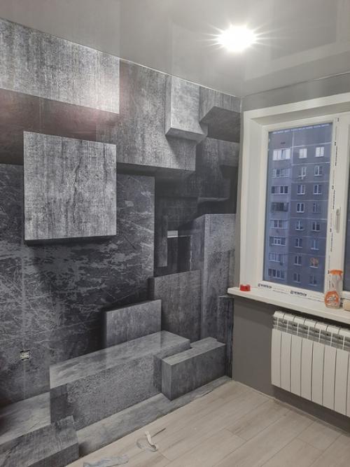 Сын подросток сам ремонт в своей комнате сделал. 02