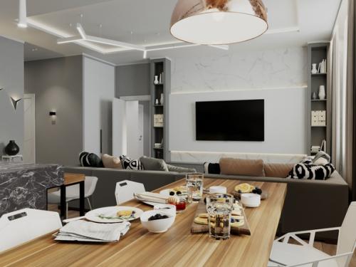 Дизайн квартиры для клиента из москвы. 01