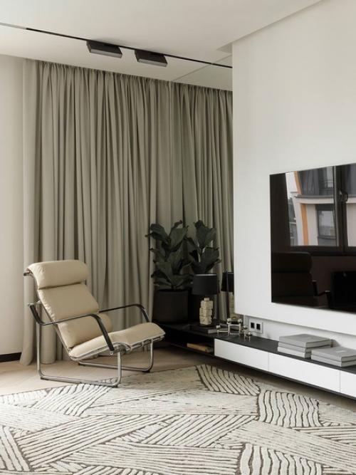 Квартира в светлых тонах, площадью - 82 кв. 01