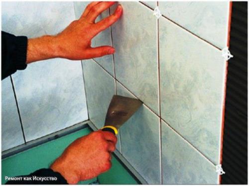 Укладка керамической плитки. 01 Укладка керамической плитки. 01