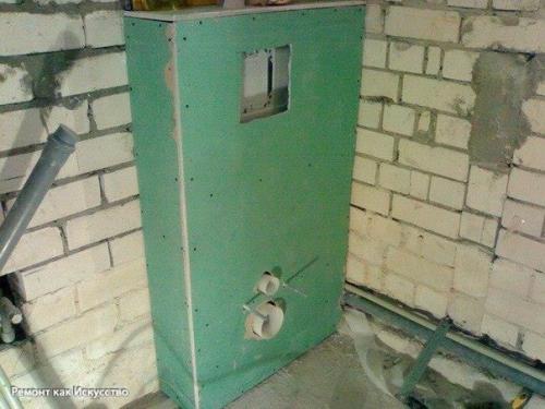 Установка инсталляции унитаза. 09 Установка инсталляции унитаза. 09