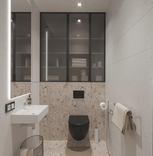 Ванная комната и санузел из проекта двухкомнатной. 07