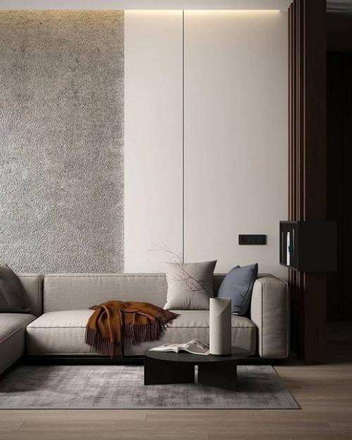 Современное и стильное оформление однокомнатной квартиры в контрастном исполнение. 07