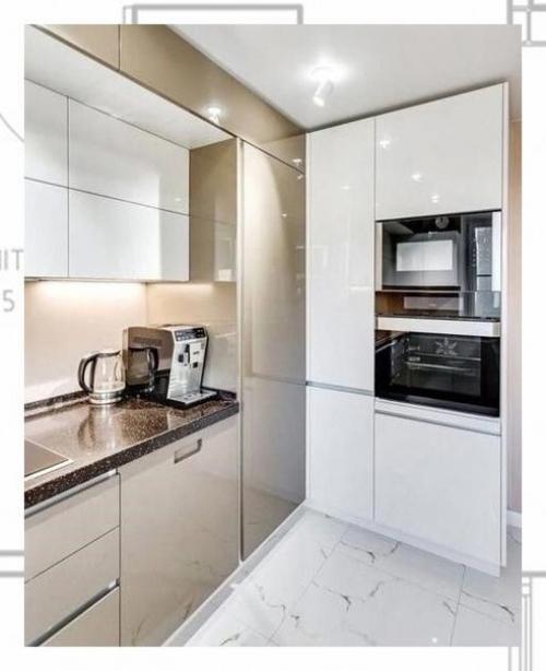 Кухня в стиле хай тек - это строгий дизайн, четкие линии и гладкие фасады. 01