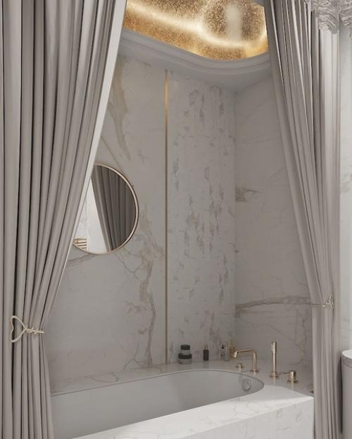 Изящная и утончённая ванная комната. 05