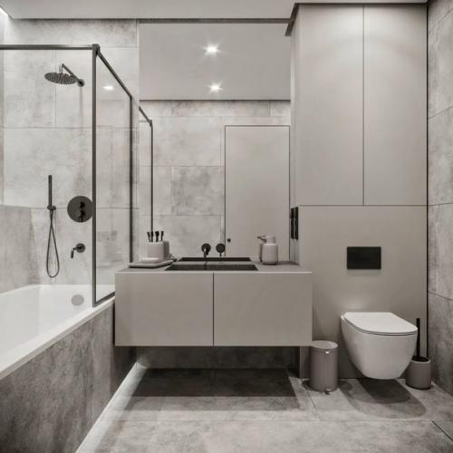 Ванная комната площадью 4. 5 кв. 01