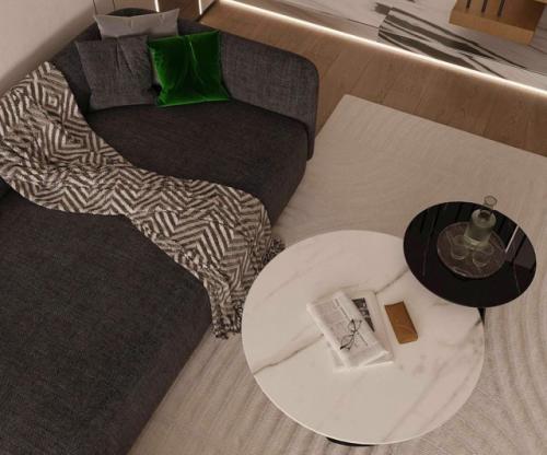 Эта гостиная в частном доме - воплощение элегантности и уюта в стиле минимализм. 08