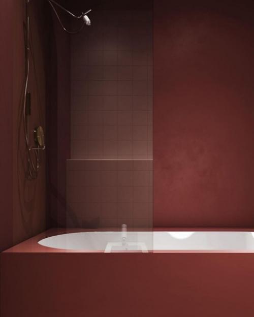 Очень редкое сочетание цветов для ванной комнаты. 02