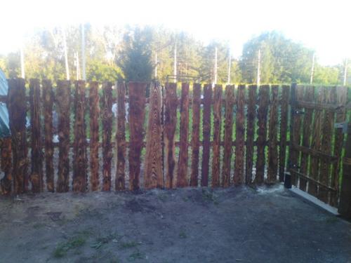 Забор из горбыля своими руками. 02