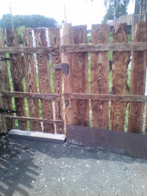 Забор из горбыля своими руками. 01