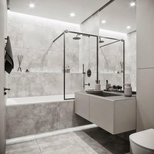 Ванная комната площадью 4. 5 кв. 05