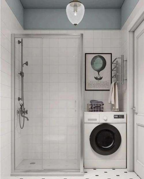 Уютный интерьер 1 комнатной квартиры с приятным сочетанием цветов. 07