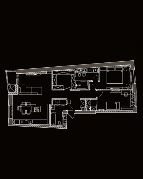 Шикарный дизайн - проект квартиры, площадью 97 кв. 09