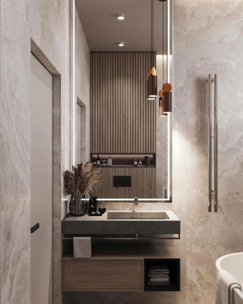 Ванная в роскошном минимализме. 01