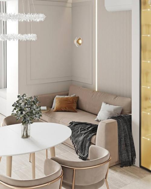 Интерьер кухни для любителей светлых тонов. 04