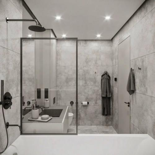 Ванная комната площадью 4. 5 кв. 07