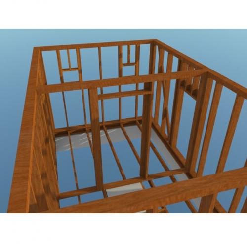 Каркасная баня 6 х 4 cвoими руками. 02