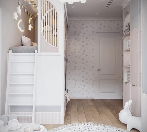 Очень уютная детская комната для девочки. 02