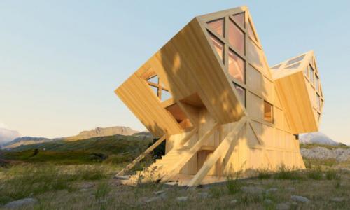 Асимметричный загородный дом. 04 Асимметричный загородный дом. 04