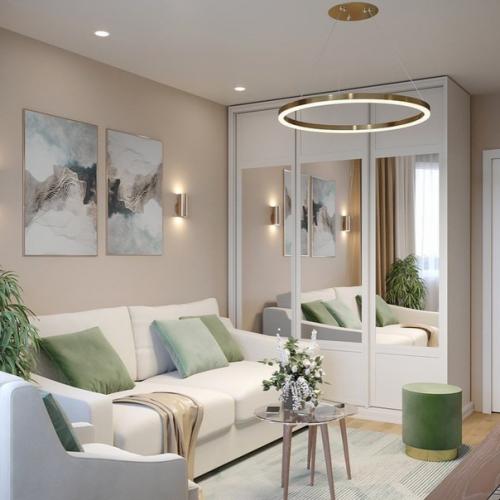 Дизайн - проект трёхкомнатной квартиры площадью 80 кв. 01