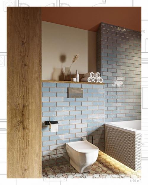 Эта ванная, определенно с изюминкой. 01